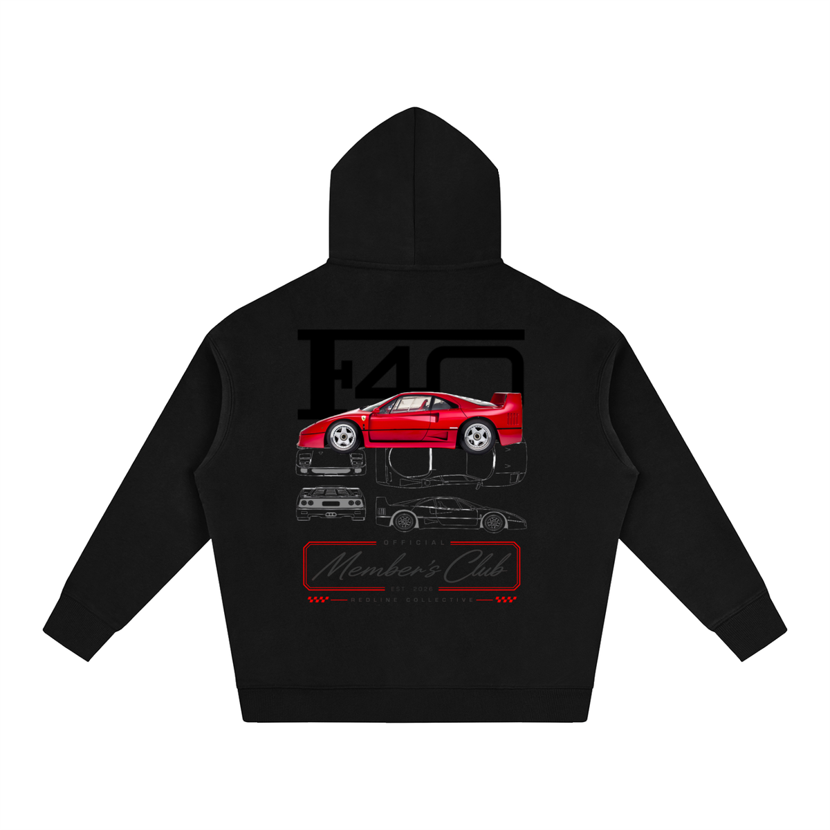 Ferrari F40 Members Club Hoodie